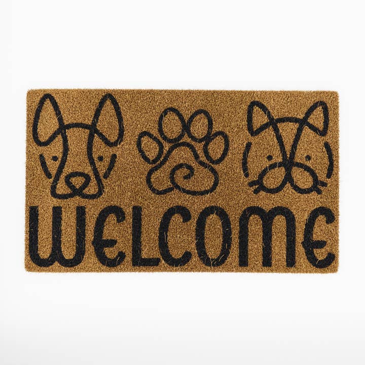 "Welcome" Pets Coconut Coir Doormat for wholesale by Avera Products