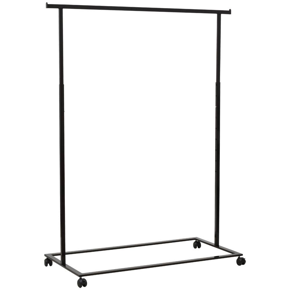 Specialty Store Services - Wholesale Free Standing Shelf - Black  48in Single Sided Hangrail Rack1