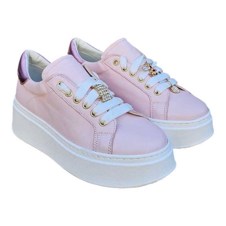 sneakers Paris pink VV24605 for engroshandel hos Shoppinlove