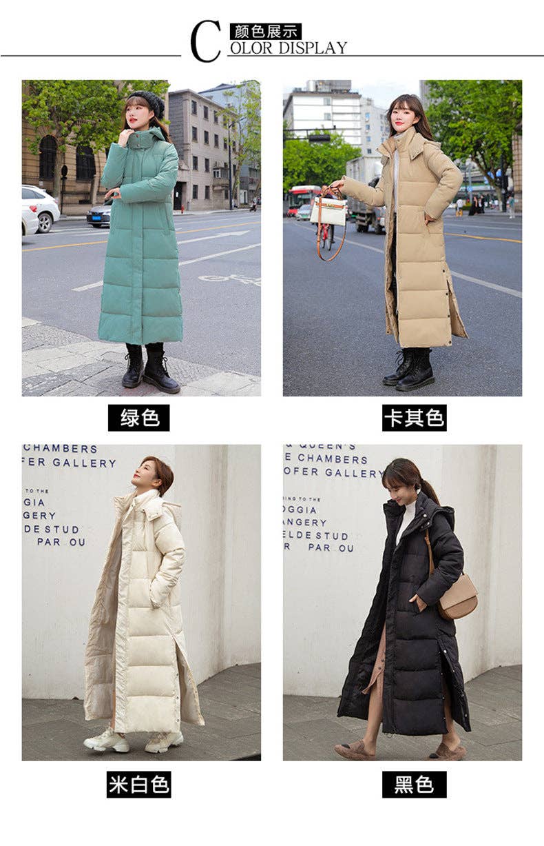 Marayn - Vente Doudoune – femme - Manteau Long Matelassé Chic et Chaud Polyvalent 202410