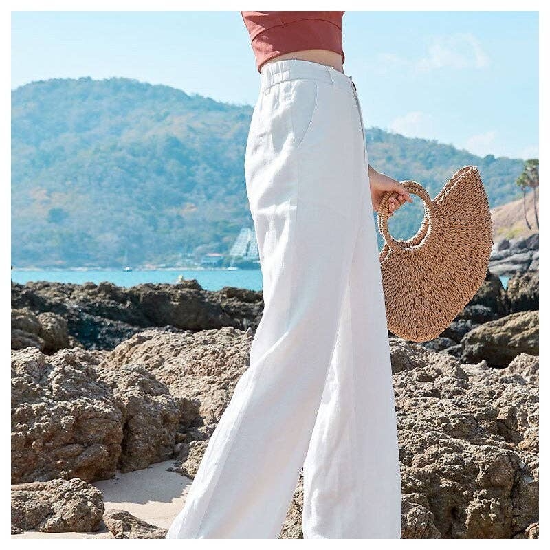 UZ Wholesale Store – wholesale Pants – Women's – Flowy High-Waisted Wide-Leg Palazzo Pants1