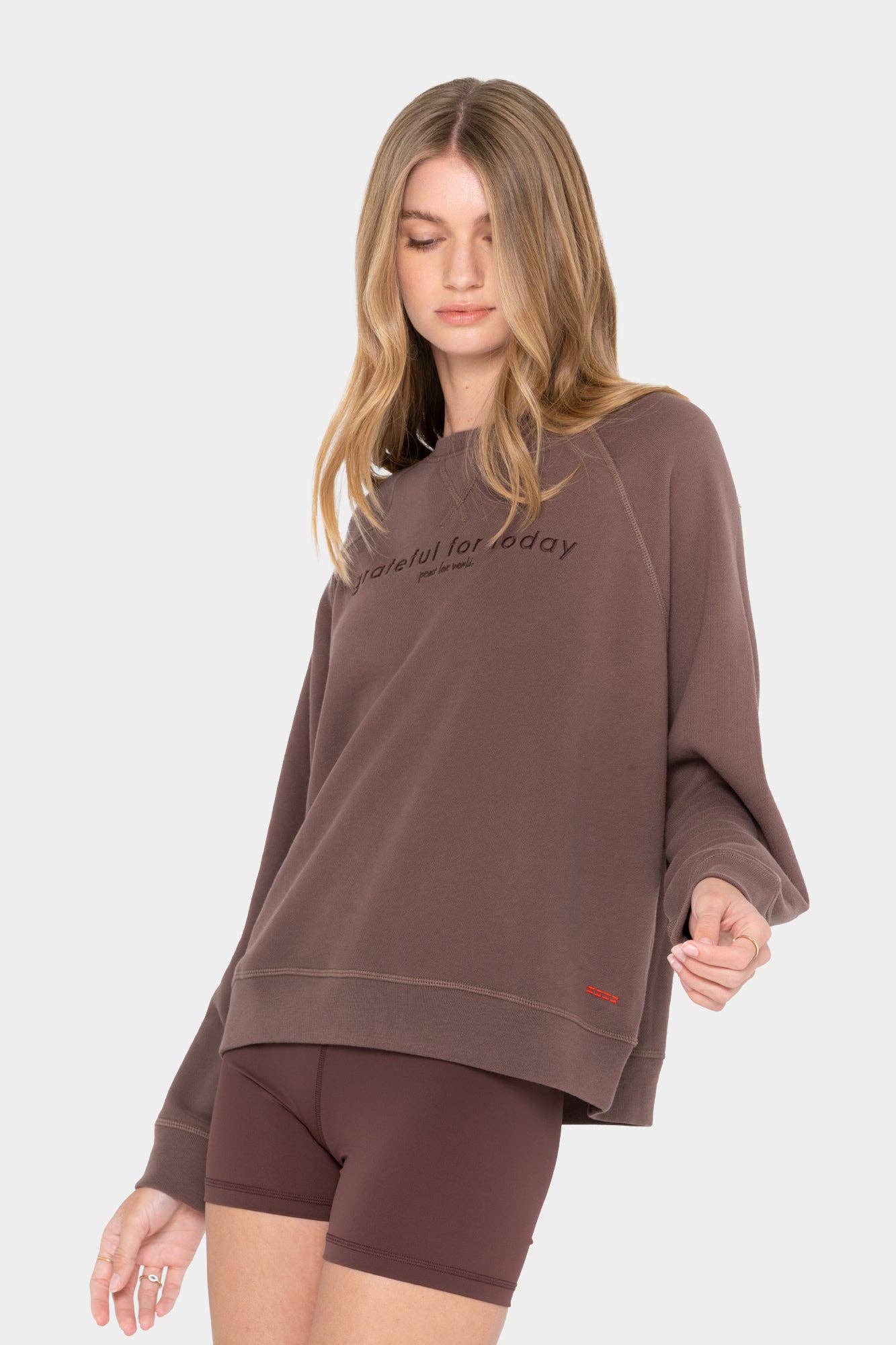 Peace Love World - Wholesale Sweatshirt - Women's - Core Crewneck Sweatshirt2