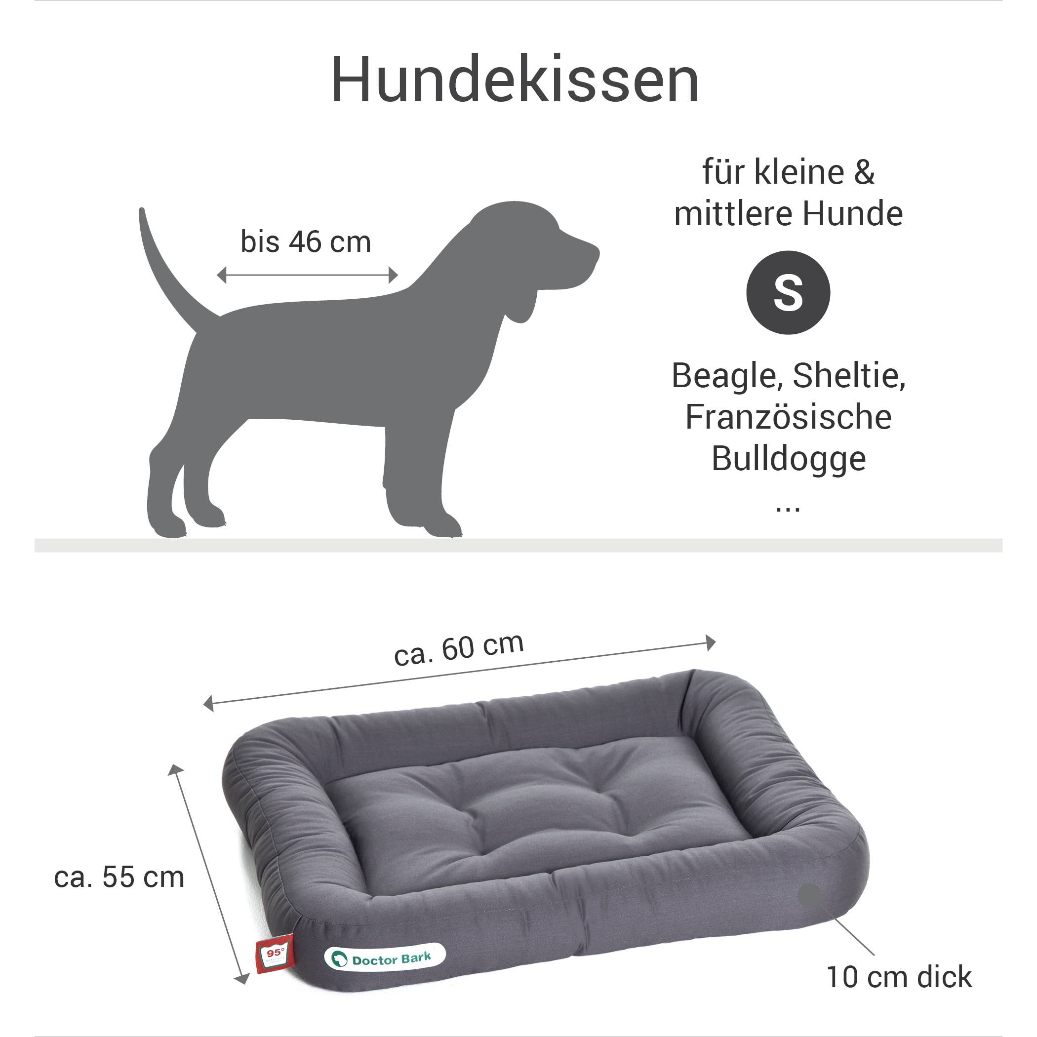 Doctor Bark - Wholesale Pet Bed - Dog - Doctor Bark dog cushion gray6