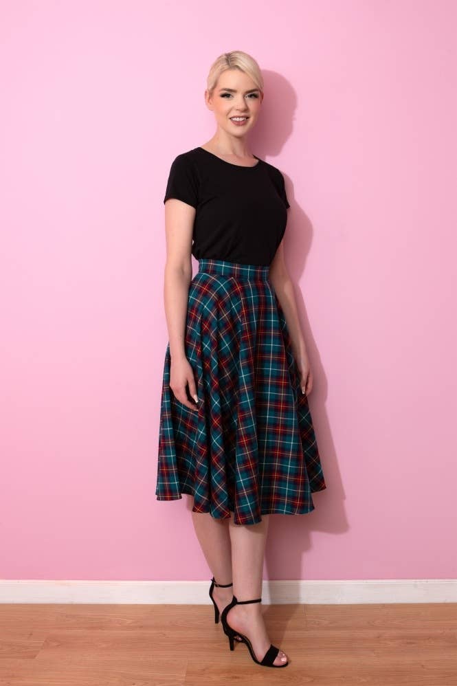 The Pretty Dress Company - Wholesale Skirt - Women's - TPDC Tartan Midi Skirt5