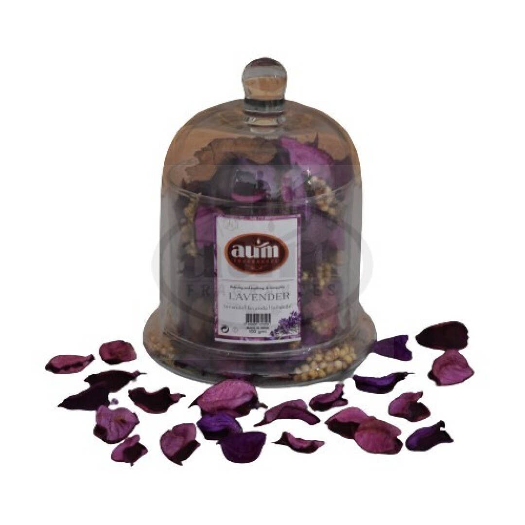 AUM Fragrances - Wholesale Smudge Stick - Potpourri 100G Dome Glass Lavender