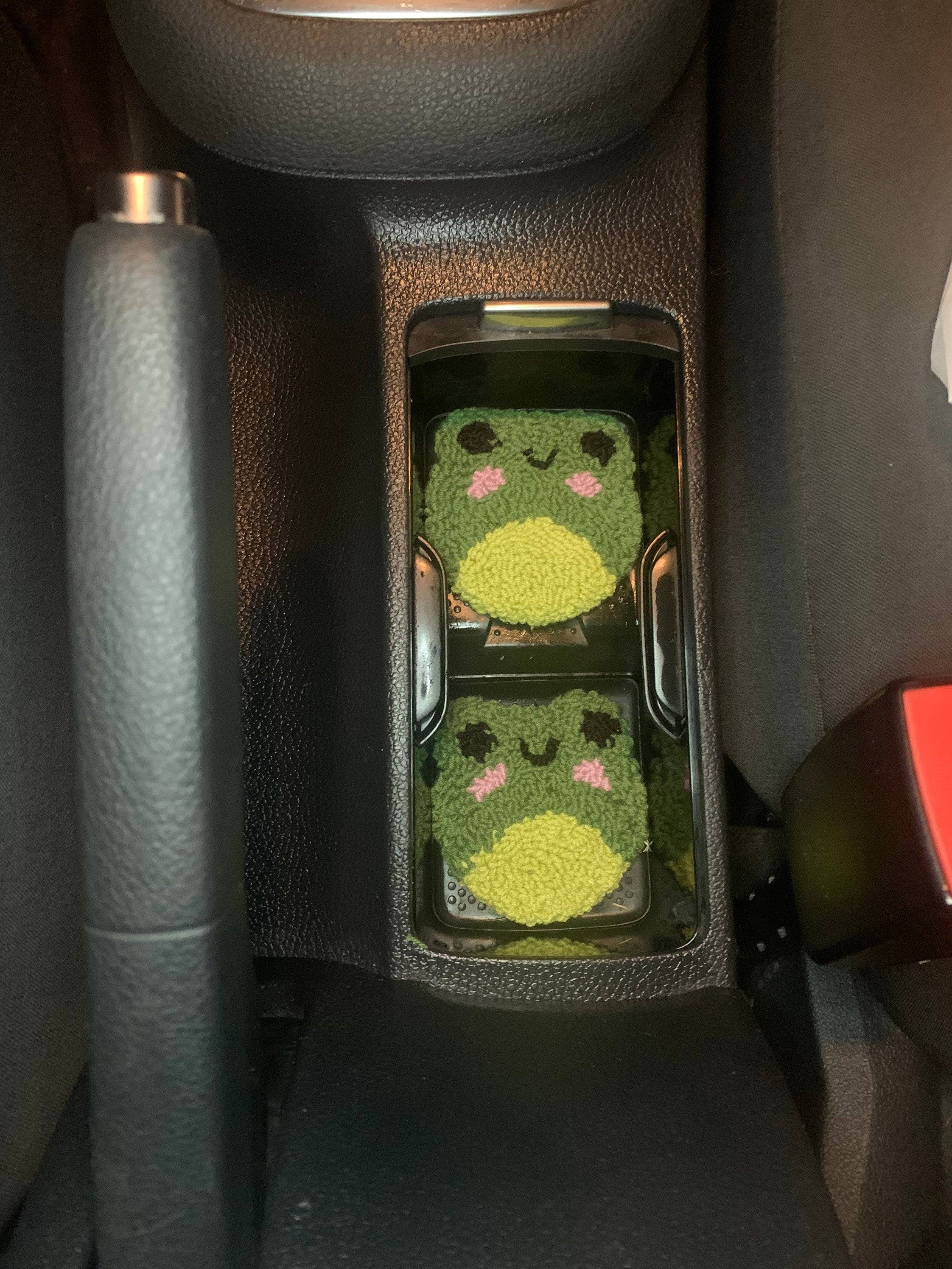 MUUDLAND – wholesale Car coaster – women's – Set Of 2 Car Coaster, Coaster For Car, Cute Frog Car AC0