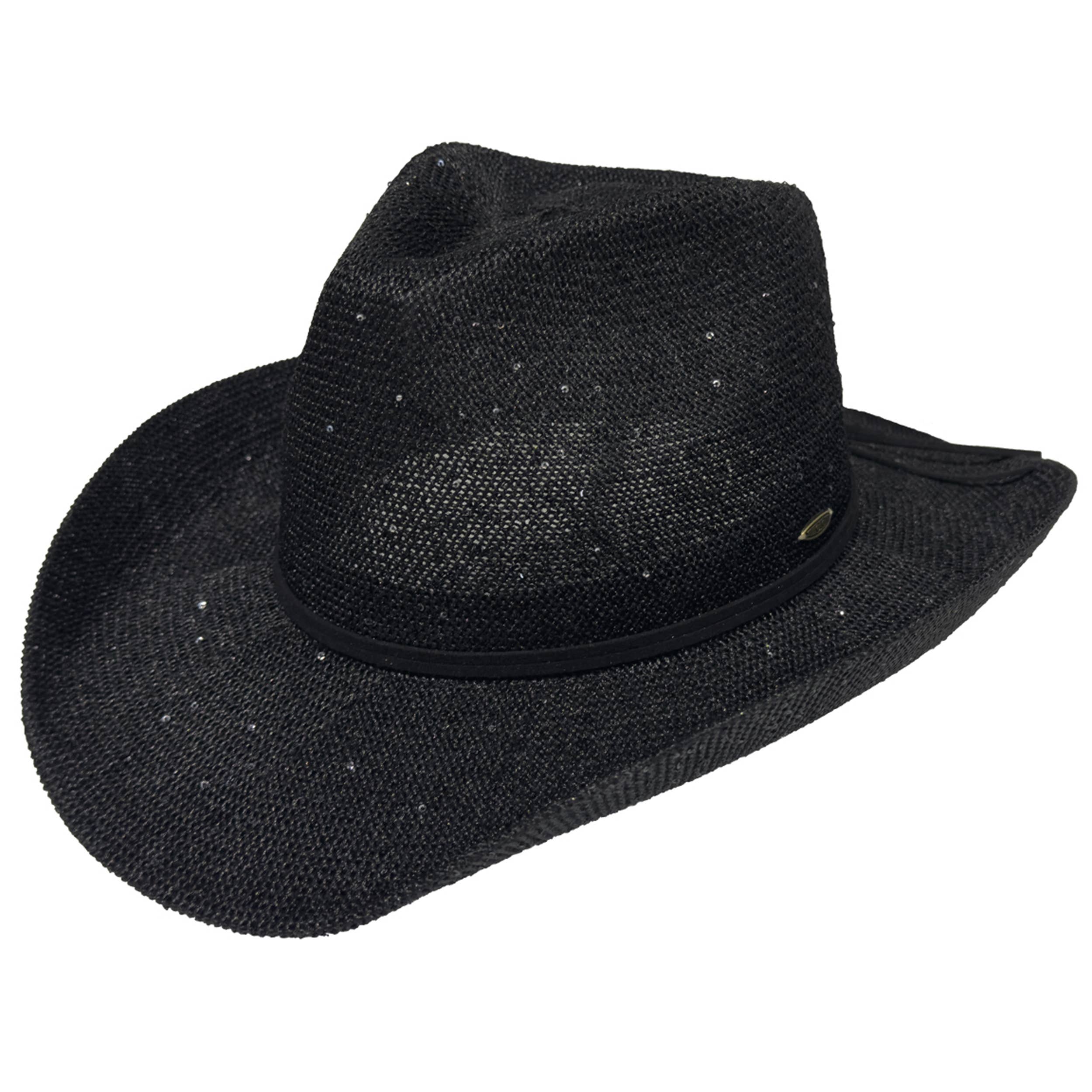 Hana - Vendita all'ingrosso Cappello da cowboy - Donna - Cappello da cowboy con paillettes C.C21