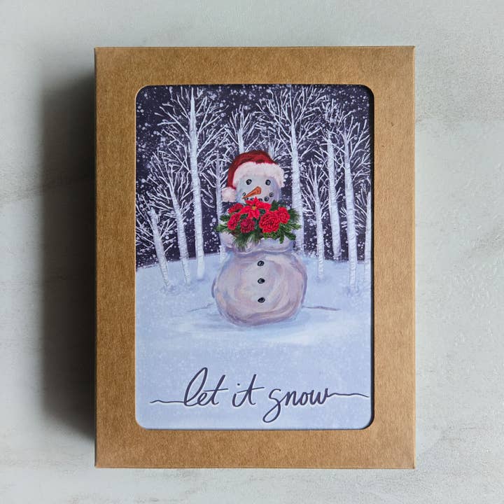 Box Set of Winter Magic Christmas Greeting Cards (6 cards) for wholesale by Scribblebard Illustrations