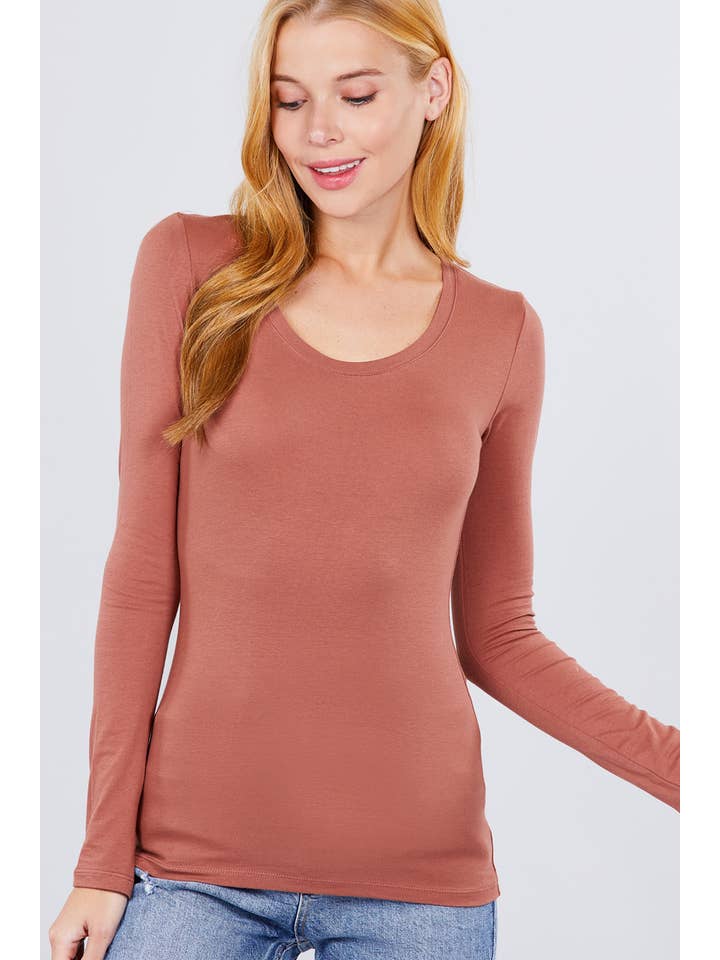Vanilla Monkey - Wholesale Knit Top - Women's - Long Sleeve Scoop Neck Basic Top26