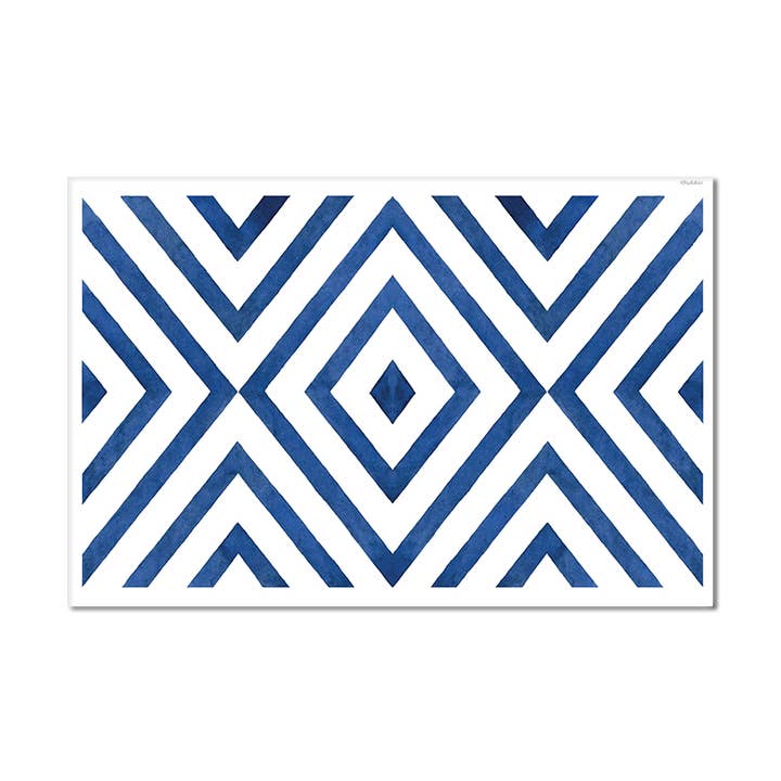 Vinylmatta Romber Blå för wholesale av minimoi