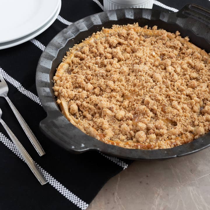 Fox Run Brands - Wholesale Baking Dish - Outset Cast Iron Pie Pan For Oven, Stove, and Grill, 10"