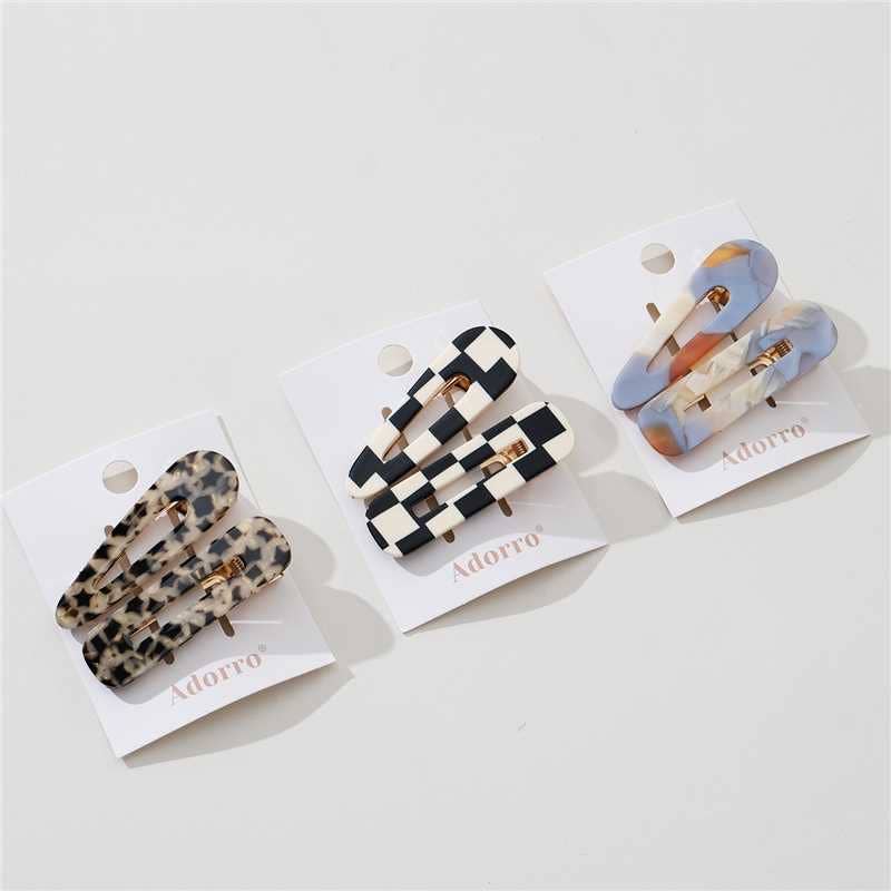 Assorted Gemma Western | Printed Barrette Hair Clip (Set of 2)  for wholesale on Faire1