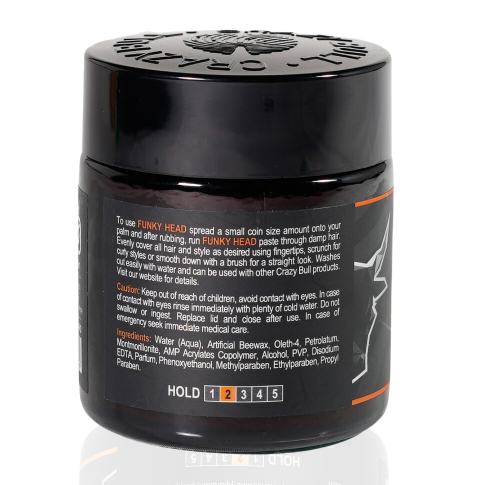 CRAZY BULL HAIR PRODUCTS - Wholesale Hair Texture Balm/Paste/Pomade - Crazy Bull Funky Head Light Hold Hair Styling Paste 6 Pack7