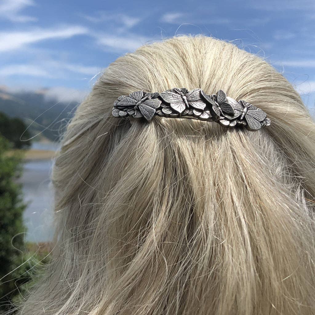 Oberon Design - Wholesale Hair Clip - Women's - Hair Clip, Barrette, Butterflies 70mm3