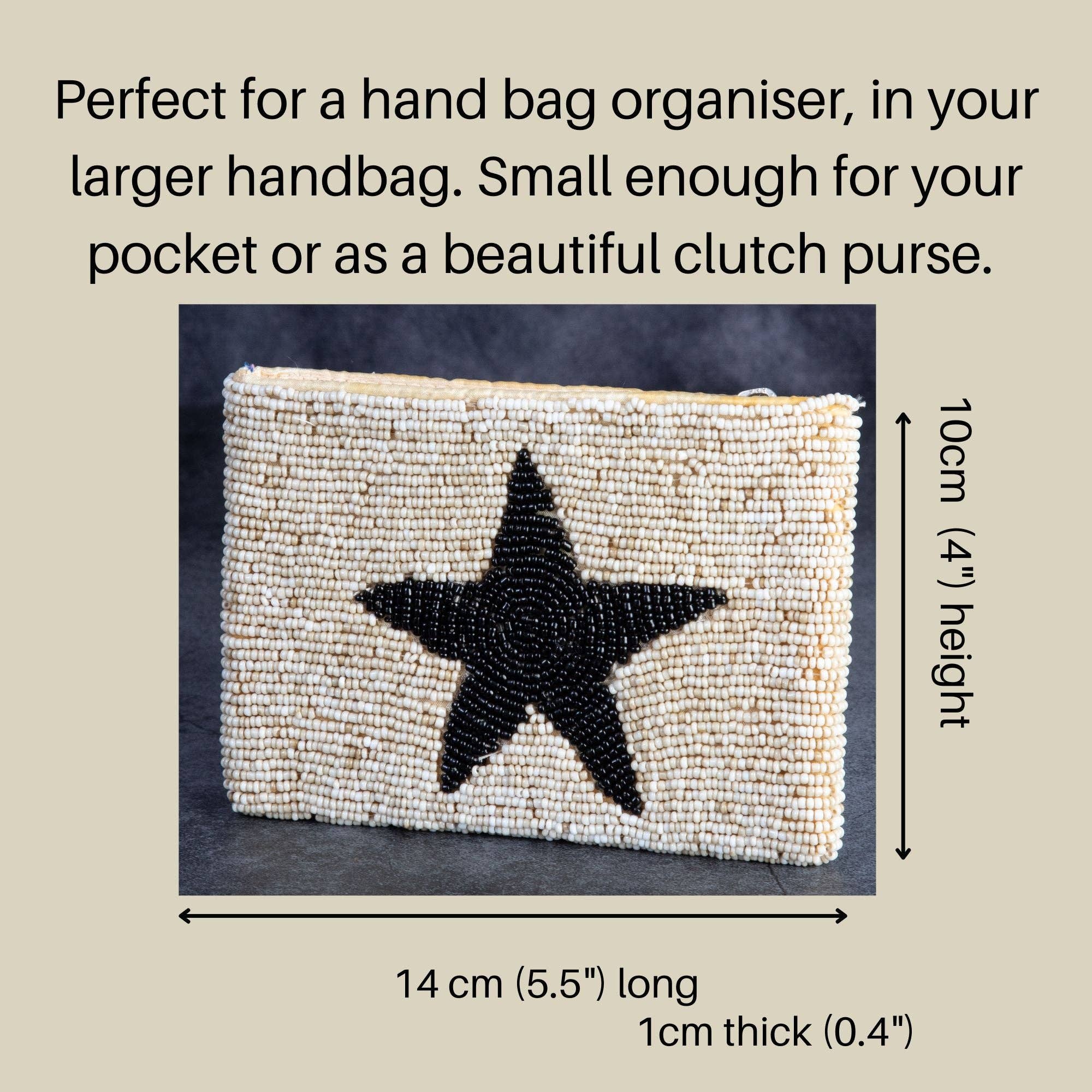Jak Jak Home – wholesale Coin purse – Women’s – Black Star Beaded Purse for Coins Cards | Handbag Purse3