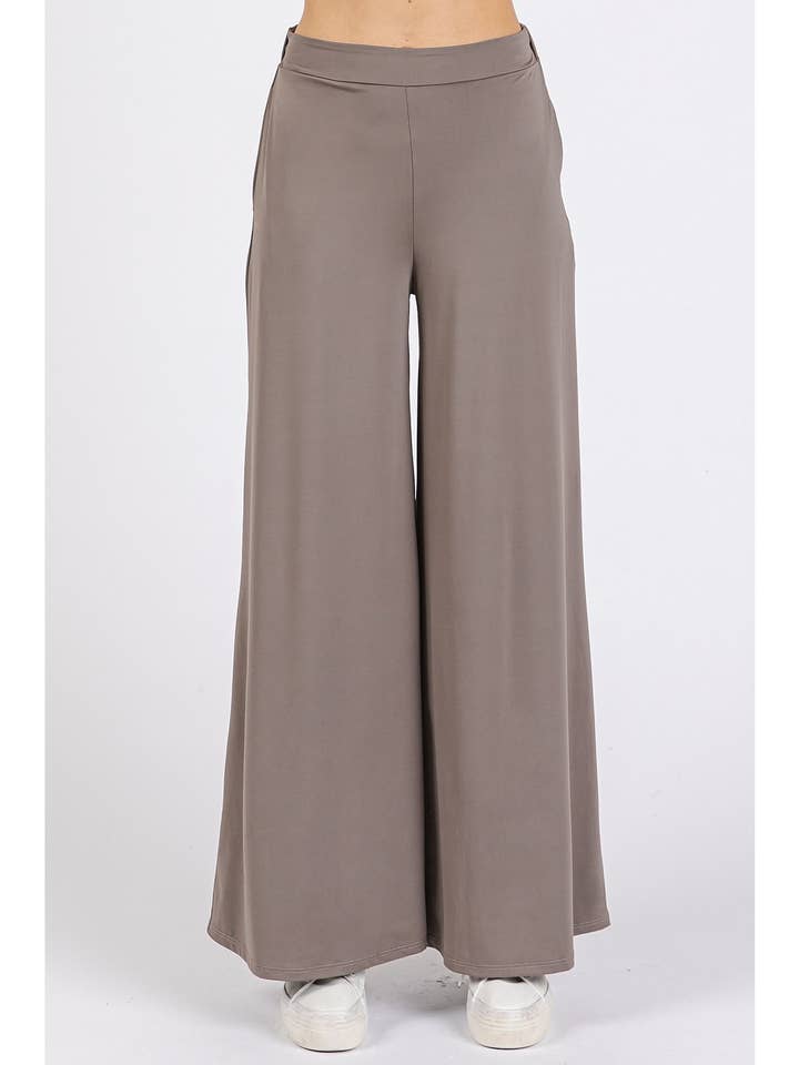 mittoshop - Wholesale Athletic pants – Women′s - YOGA AIR STRETCH ELASTIC WAIST WIDE LEG PANTS1