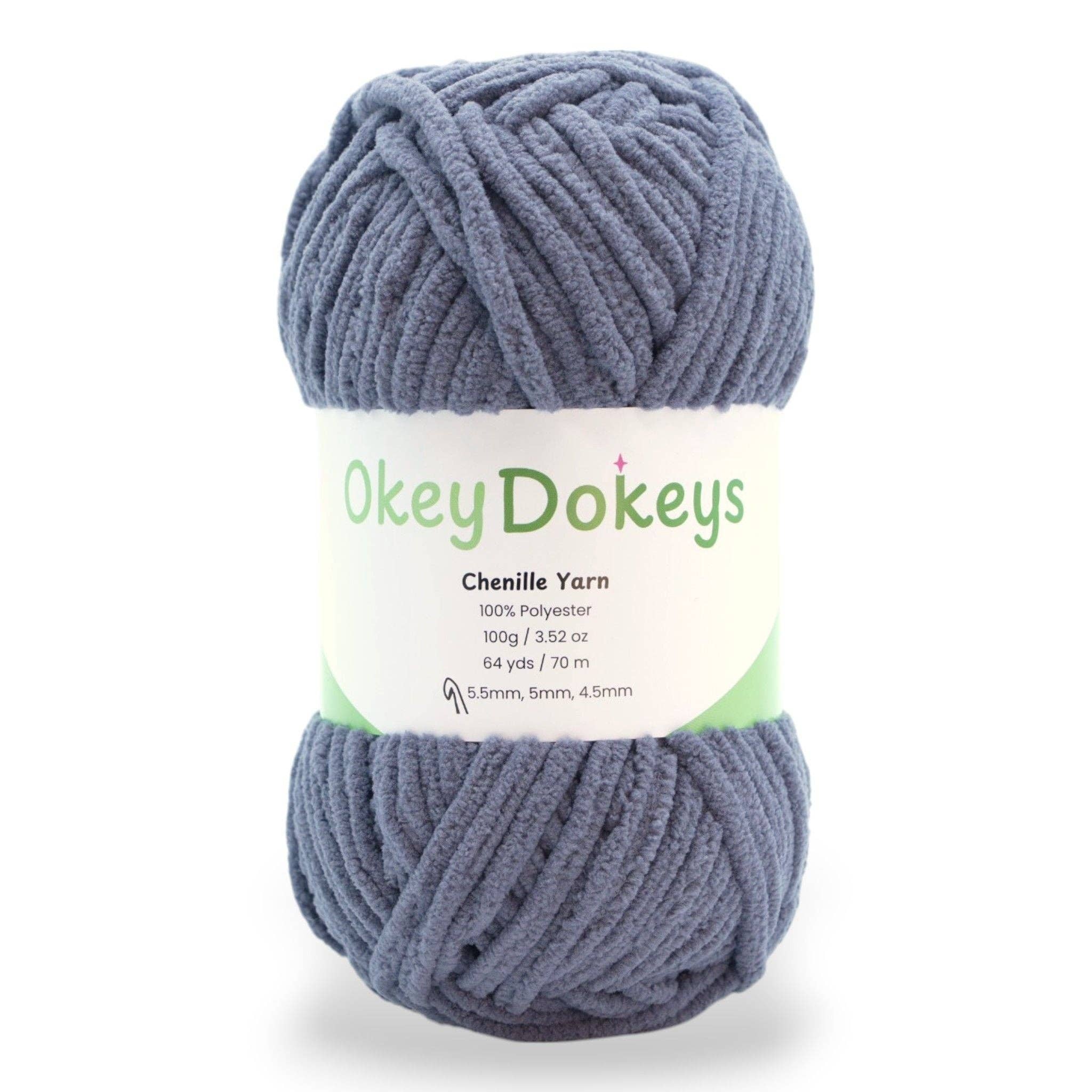Okey Dokeys - Vente Fils à tricoter - Fil chenille - #6 Super épais - Écheveaux de 100g83