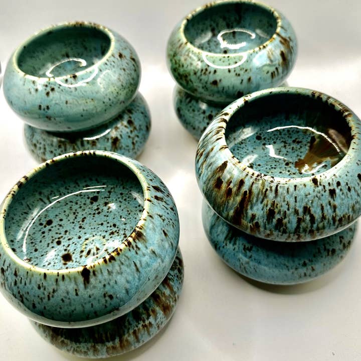 W.H.I.M. Pottery - Wholesale Decorative Plate/Dish/Bowl - Small turquoise bowls
