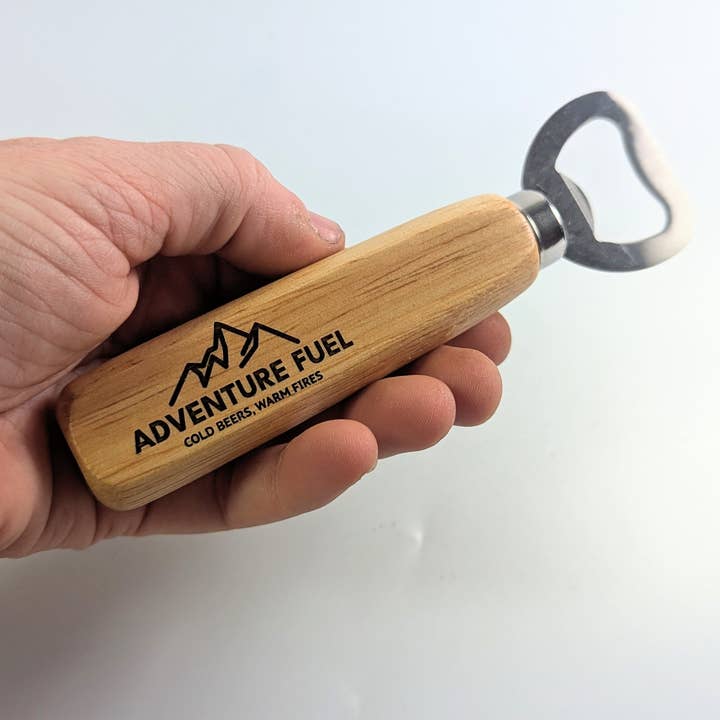 Chikai Shop - Wholesale Bottle/wine opener - Wooden Bottle Opener, adventurer gifts, hiking gift, beer1