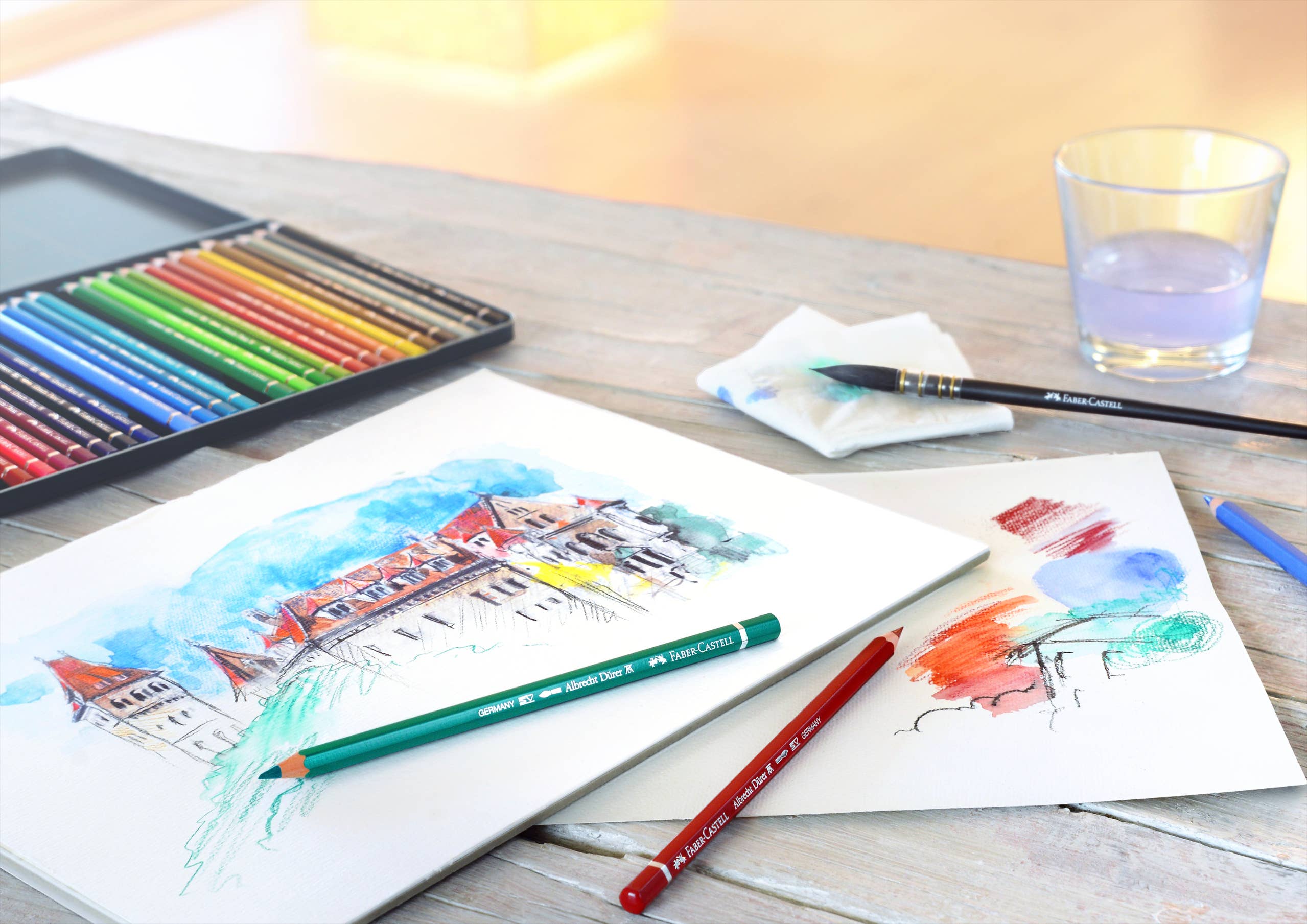 Faber-Castell / Creativity for Kids - Wholesale Colored Pencil - Albrecht Dürer Artists' Watercolor Pencils, Tin of 242