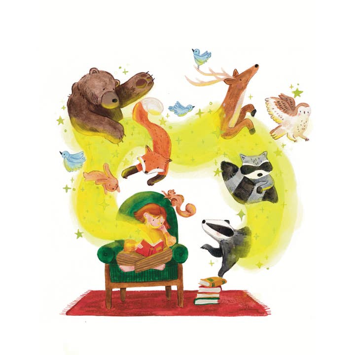 Leah Bees Creations - Wholesale Art Print - The Magic of reading — Art Print1