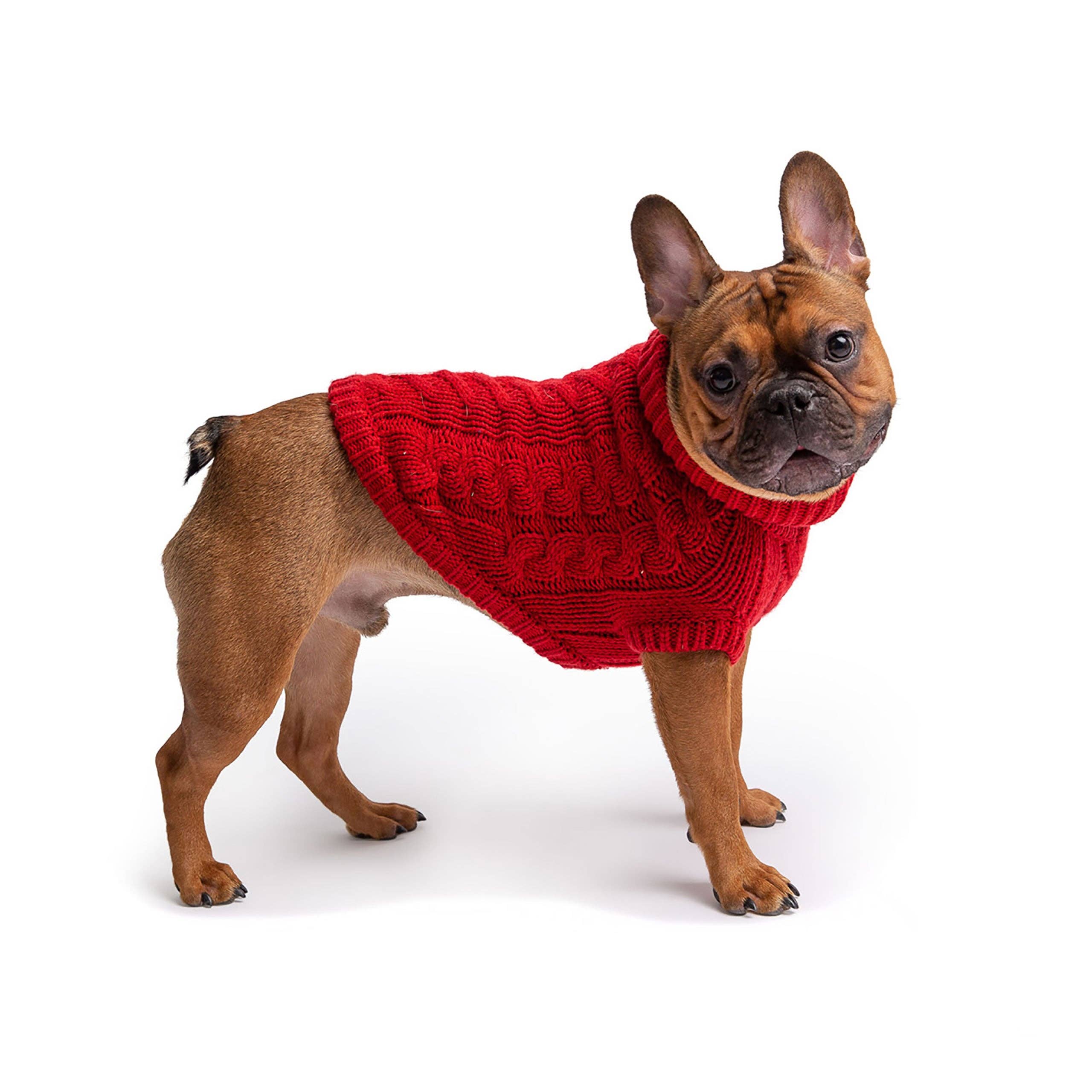 GF Pet - Wholesale Pet Sweater - Dog - Chalet Sweater - Red1