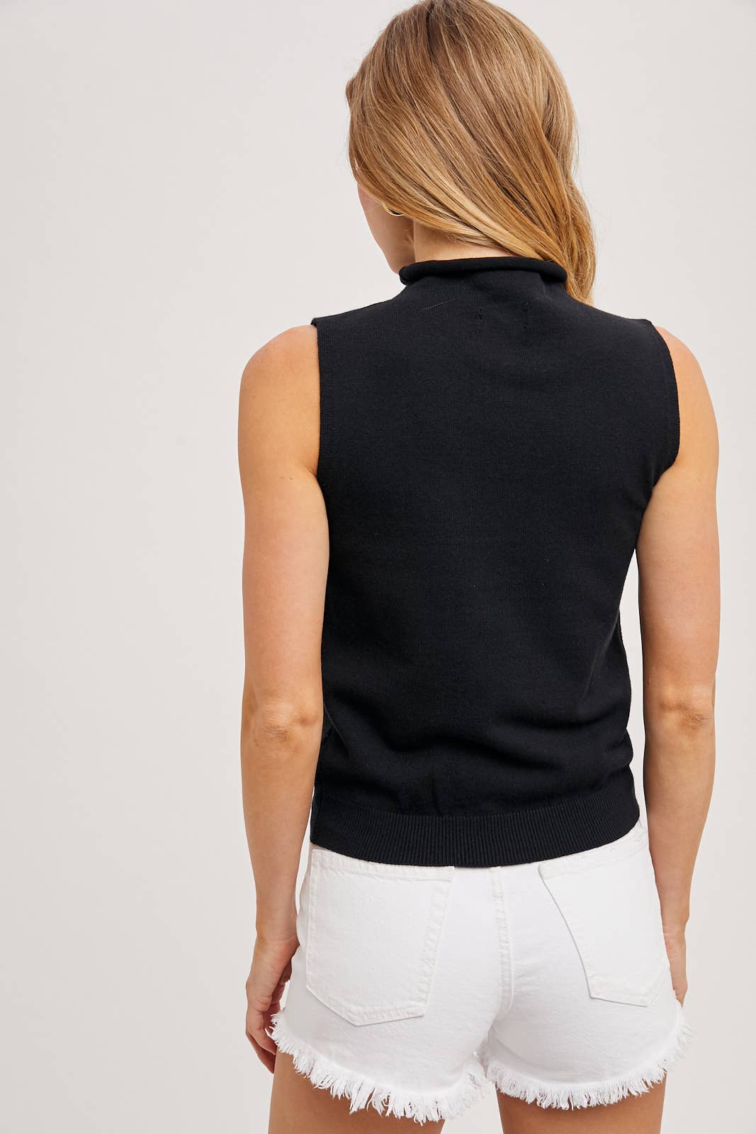 Bluivy - Wholesale Knit Top - Women's - MOCK NECK SLEEVELESS KNIT TOP26