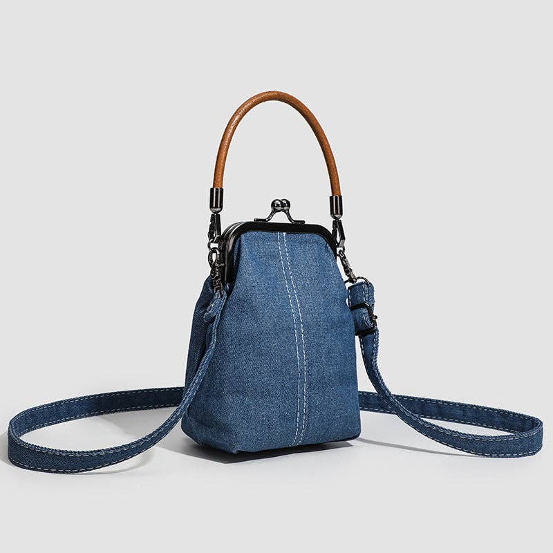 Bolso Clip de Denim Bolso de mano de mezclilla simple y moderno de venta al por mayor en Faire1