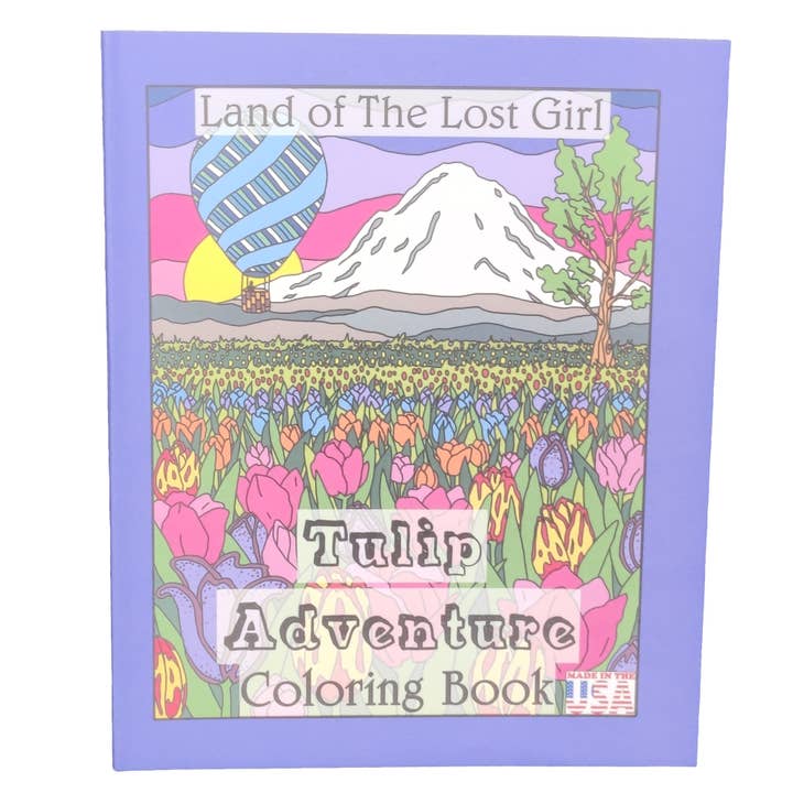 Tulip Adventure Coloring Book for wholesale by Land Of The Lost Girl