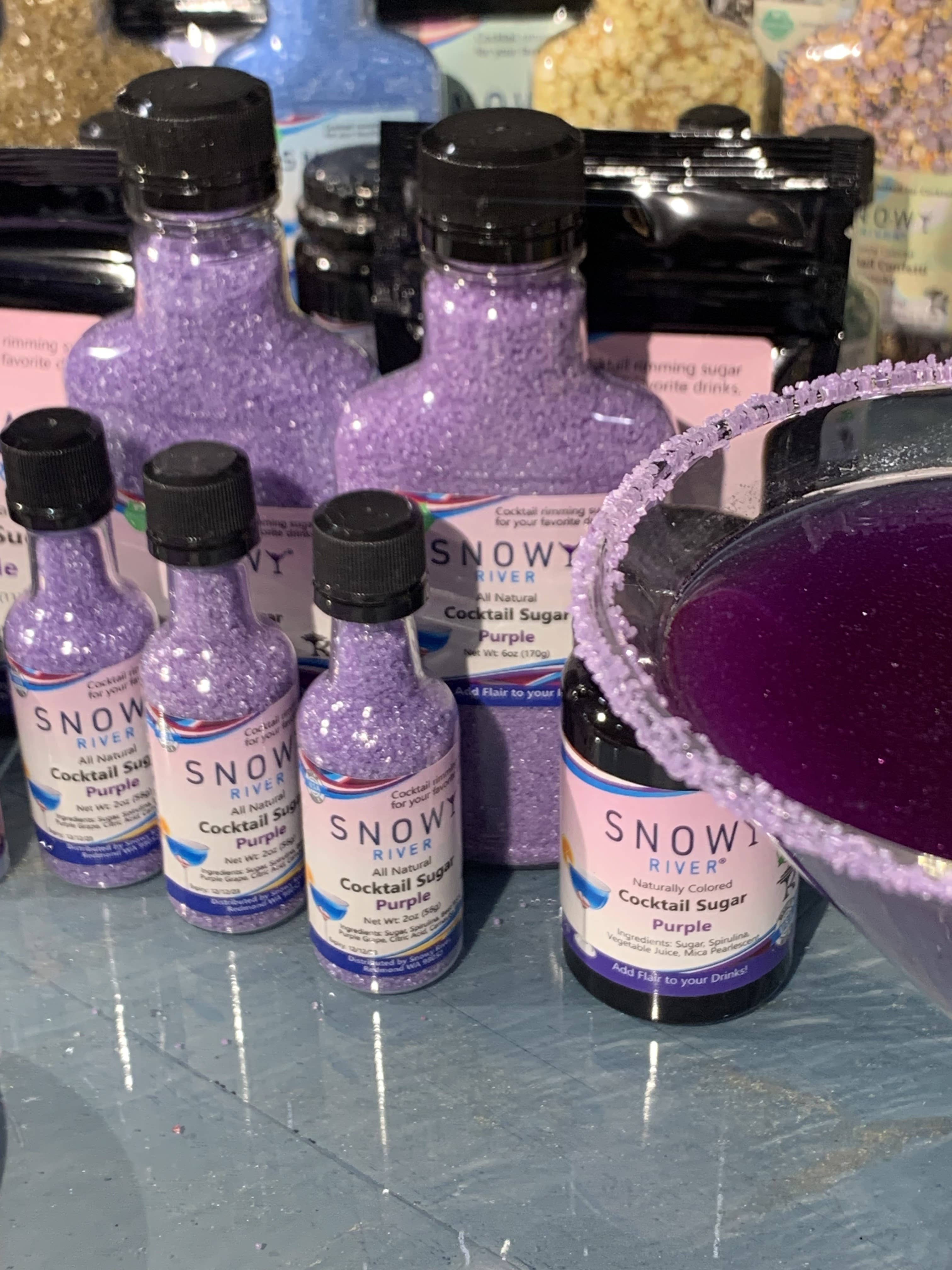 Ultimate Baker - Wholesale Sugar/Sweetener - Snowy River Purple Cocktail Rimming Sugar (1x3oz gift pack)4