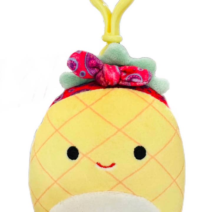 Peluche Squishmallow 3,5" Clip Maui Ananas avec Bandeau pour la vente par Authentic Street Signs