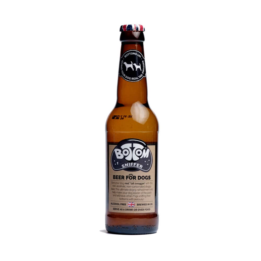 WOOF&BREW LTD – wholesale Godis - Hund – Woof&Brew Bottom Sniffer hund 'öl' gåvobehandling - 330 ml1