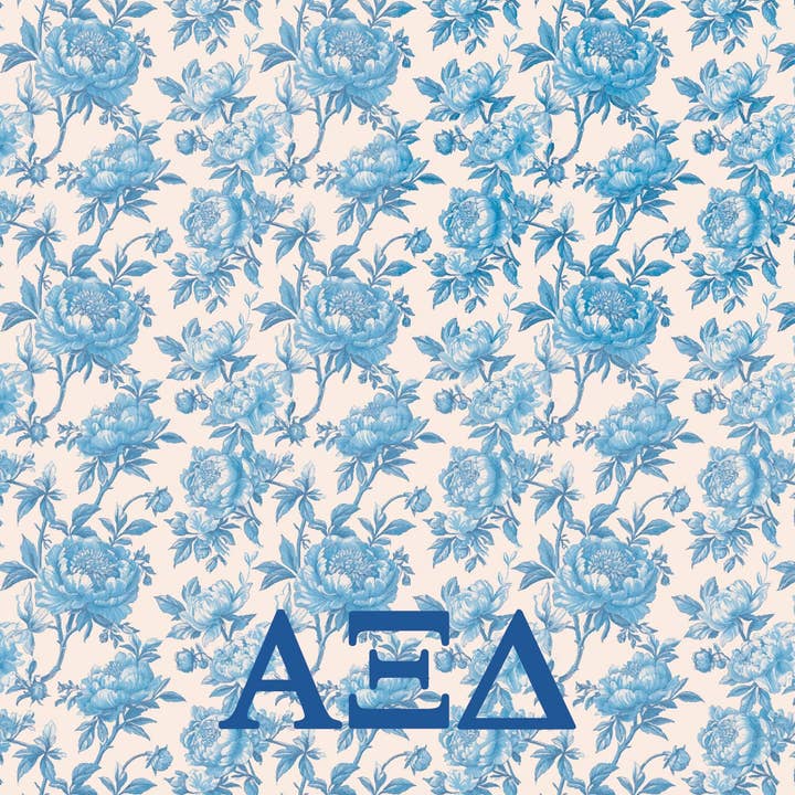 Over The Moon Greek - Wholesale Throw Blanket - Sorority Floral Minky Blanket4