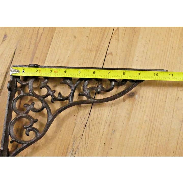 Midwest Craft House - Wholesale Wall Accent - LARGE CAST IRON VINE BRACKET 10 7/8"