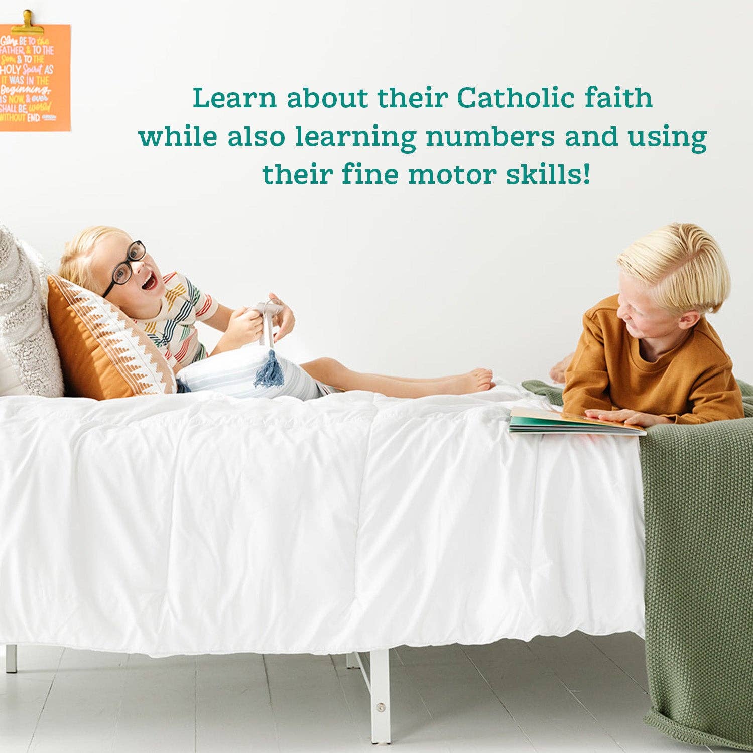 Catholic Family Crate® – wholesale Sticker – Child & baby – Pray by Sticker: Paint-by-Number Sticker Book3