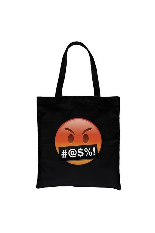 365 In Love - Vendita all'ingrosso Borsa tote - Donna - Borsa in tela Emoji-Angry0