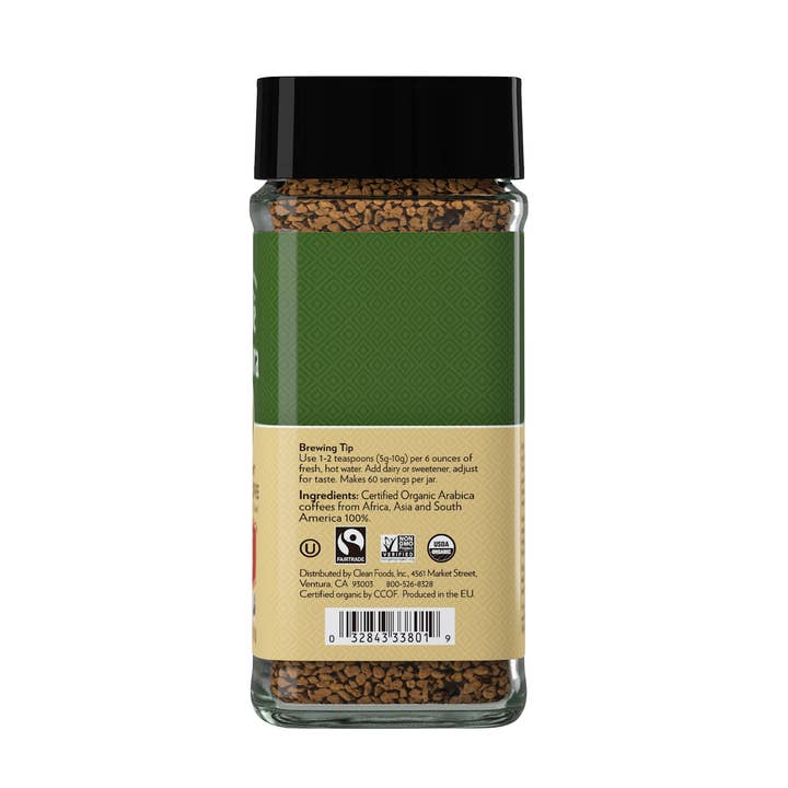 Cafe Altura - Wholesale Instant coffee/espresso - 3.53 oz. Jar Café Altura Organic - Instant Coffee5