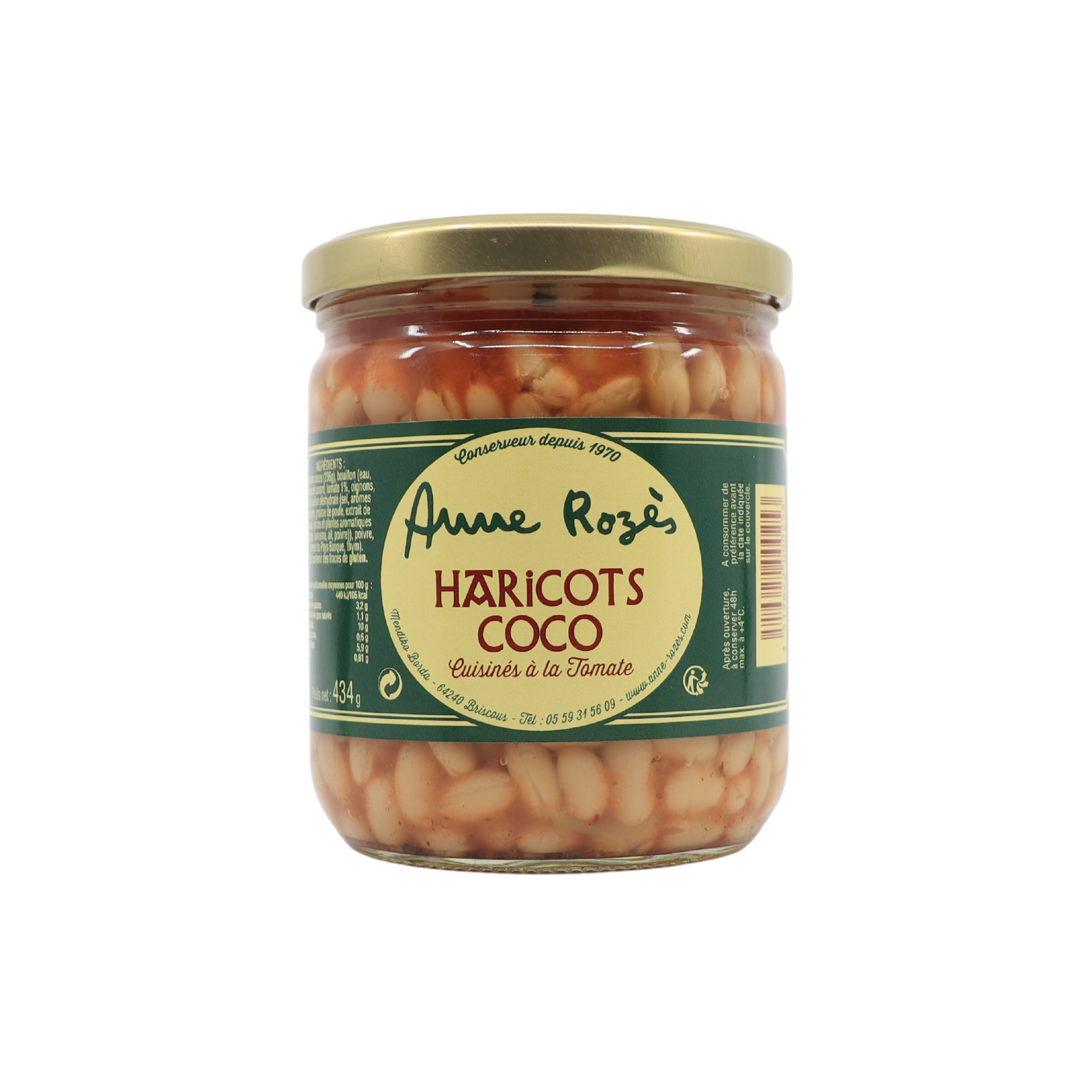 Anne Rozès - Wholesale Beans - Coconut Beans with Tomato 434g0
