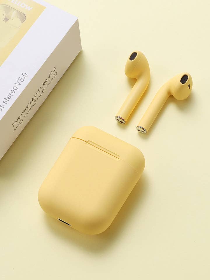 Auriculares Macaron - Amarillo para venta al por mayor de Lenawee Moda