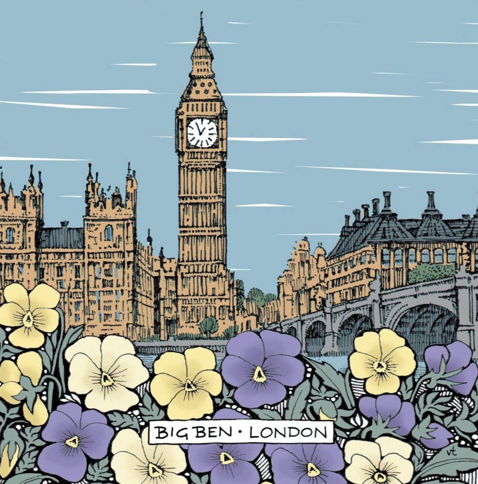 Alff a Bet Design - Wholesale Birthday Card - London Series - Big Ben0