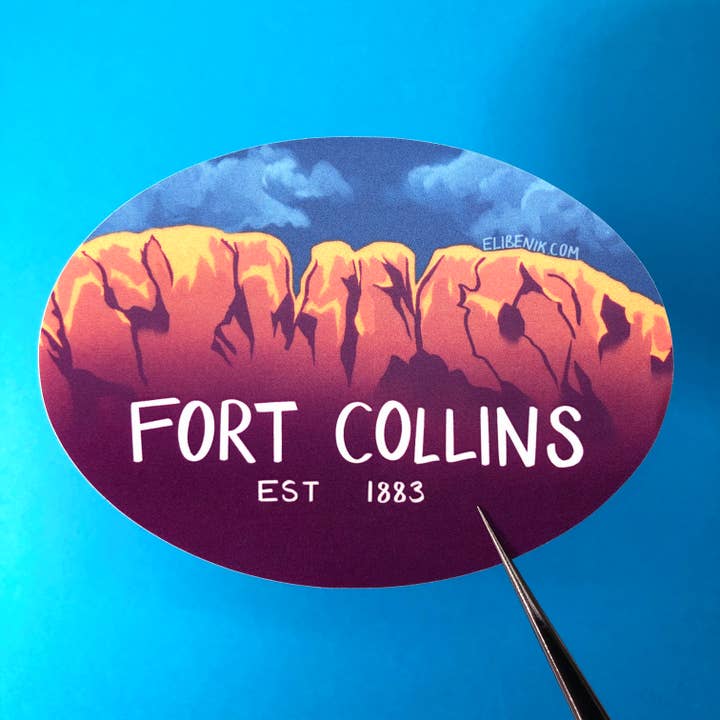 Eli Benik - Wholesale Sticker - Fort Collins Colorado heavy duty waterproof bumper sticker1