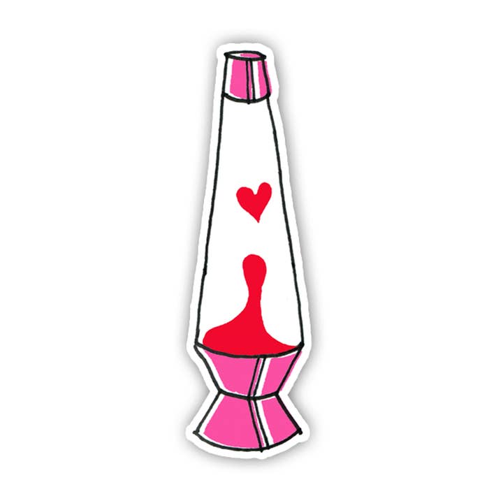 Lava Lamp Love Sticker for wholesale by An Open Sketchbook