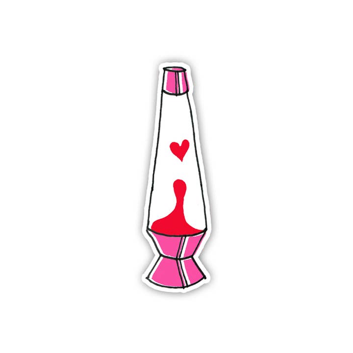 Lava Lamp Love Sticker for wholesale by An Open Sketchbook
