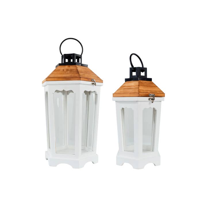 Set mit 2 achteckigen Laternen für den Großhandel von CP INTERNATIONAL