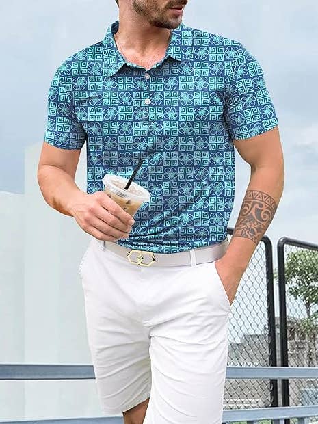 HAPPY BAY T-shirts hawaïens pour hommes Allover Tropical P04673 pour la vente par LA LEELA \ HAPPY BAY