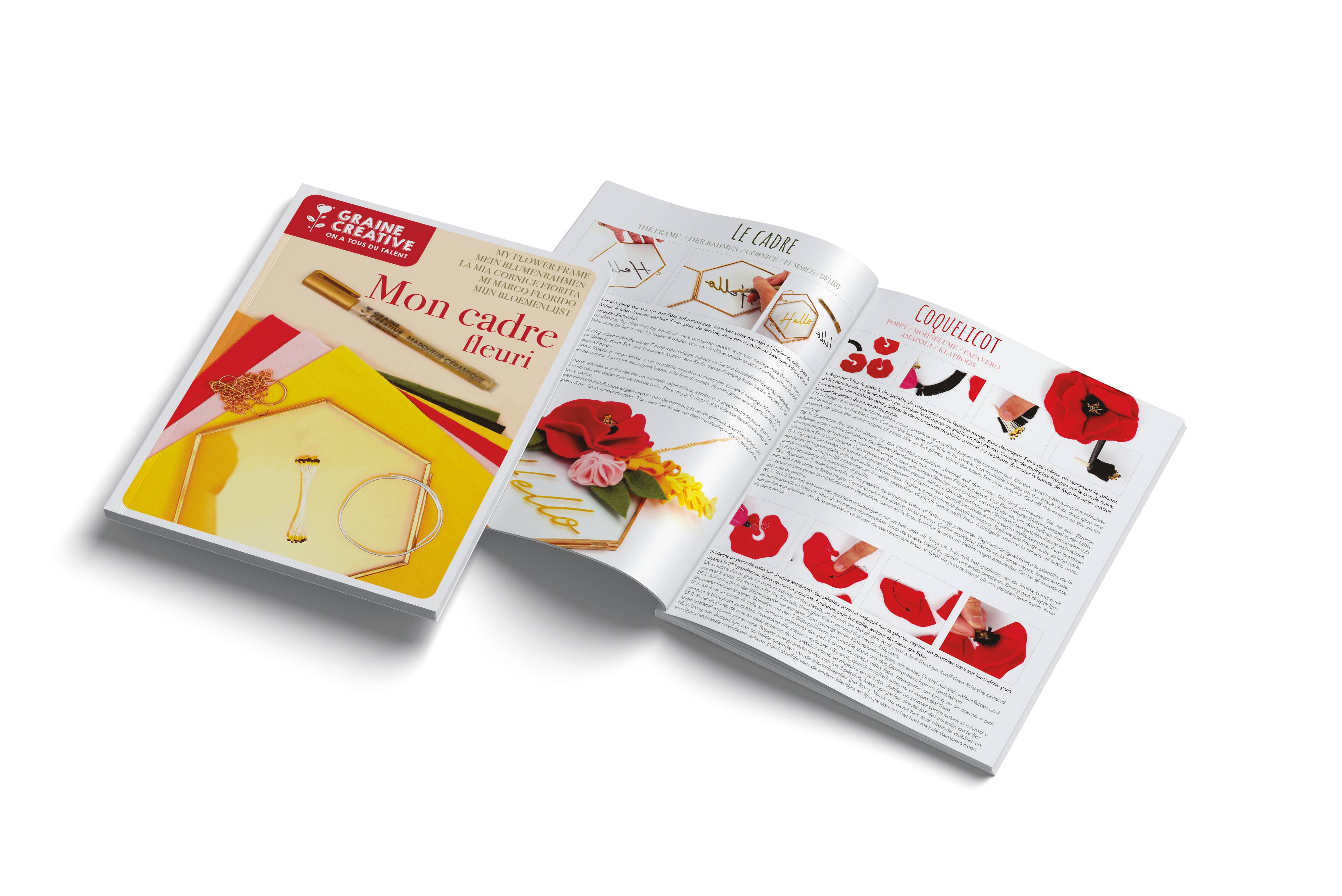 Graine Créative - Vente Kit de bricolage - KIT DIY DECO CADRE FLEURI9