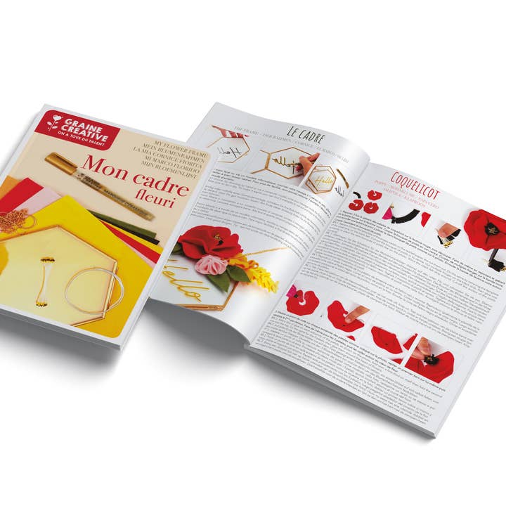 Graine Créative - Vente Kit de bricolage - KIT DIY DECO CADRE FLEURI9