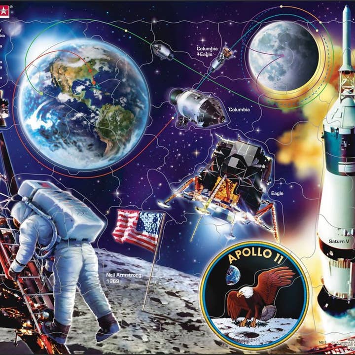 Puzzle Apollo 11 Outer Space 50 pièces pour enfants pour la vente par Springbok Puzzle