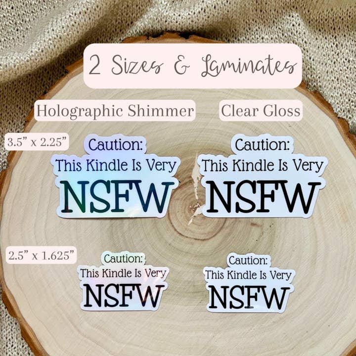 The Unbound Bookworm – Engroshandel Klistermærke – NSFW Kindle Klistermærke | Bogligt Merch til Tablets & Kindles