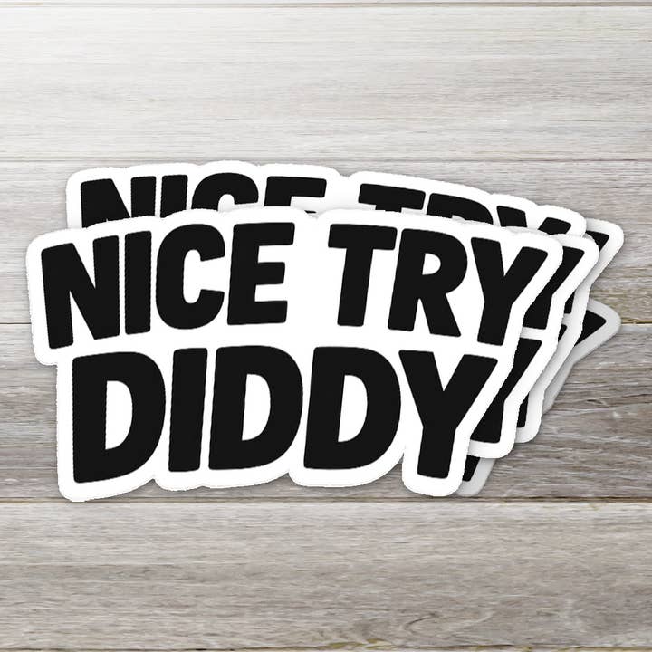 Bel autocollant vinyle Diddy pour la vente par Ozark Sticker Company